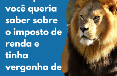 Tudo que você queria saber sobre o imposto de renda e tinha vergonha de perguntar