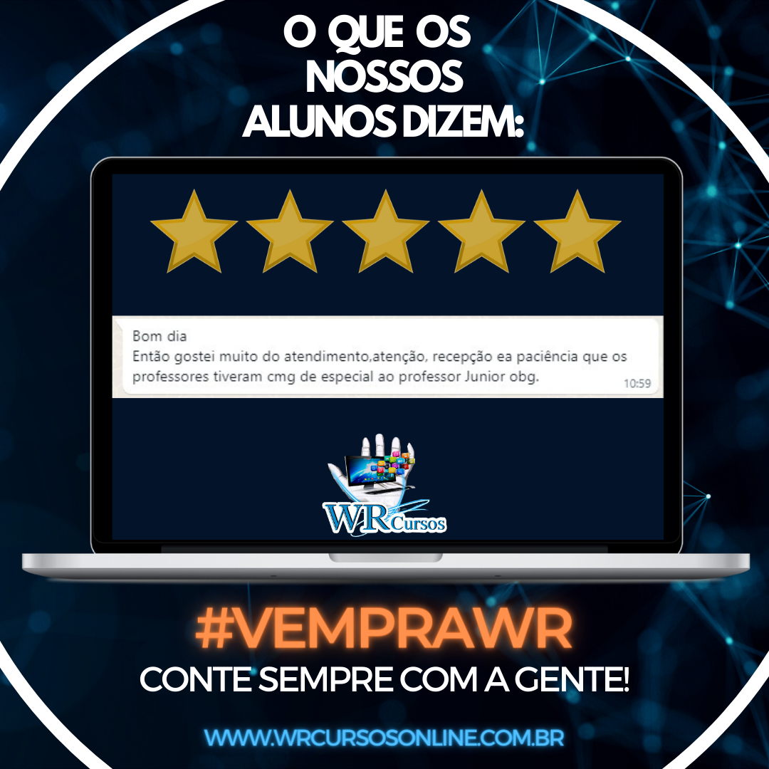 Depoimento real de aluno da WR Cursos