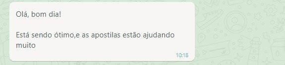 Depoimento real de aluno da WR Cursos