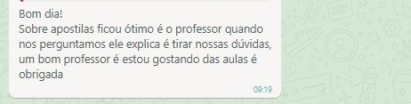 Depoimento real de aluno da WR Cursos